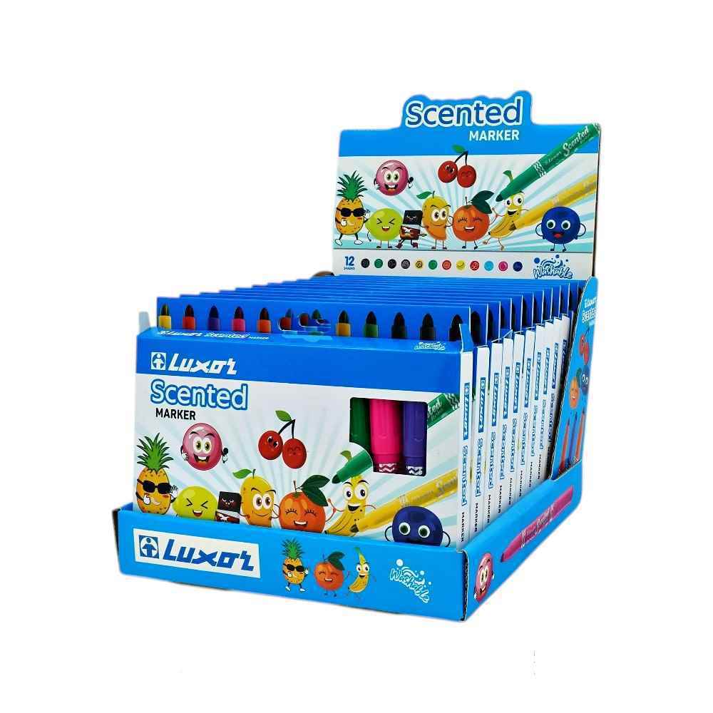 ماژیک نقاشی 12رنگ عطری لاکسر کد3065-12bx