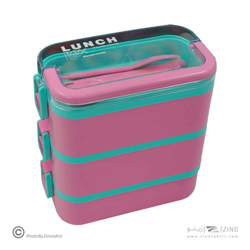 ظرف غذا سه طبقه مستطیل آنکسیا کد104