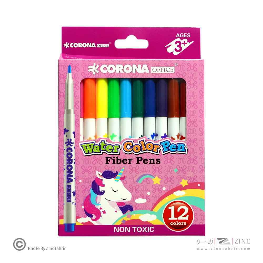 ماژیک نقاشی12رنگ جعبه مقوایی کرونا کدWH6996-12